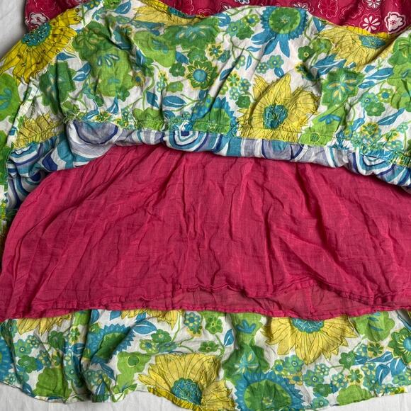 Y2K Passport Girl Skirt Sequins Multicolor Skirt 100% Cotton Size XL Women's - Picture 4 of 6